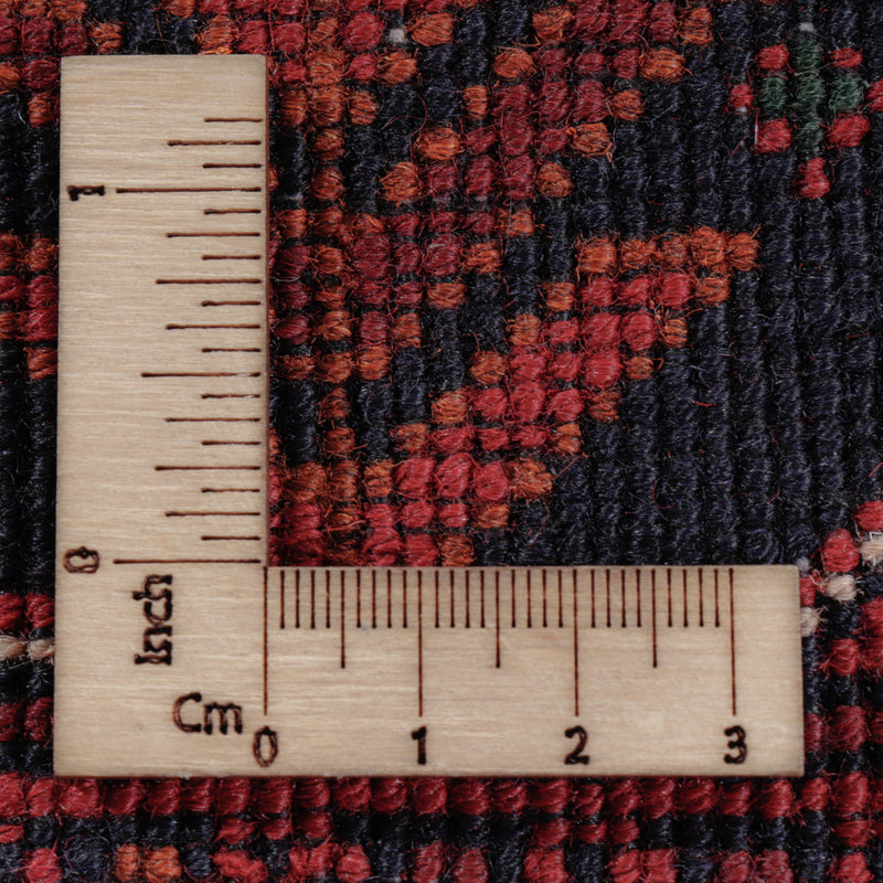 Afghansk matta - Kunduz - Kungliga - 196 x 148 cm - röd