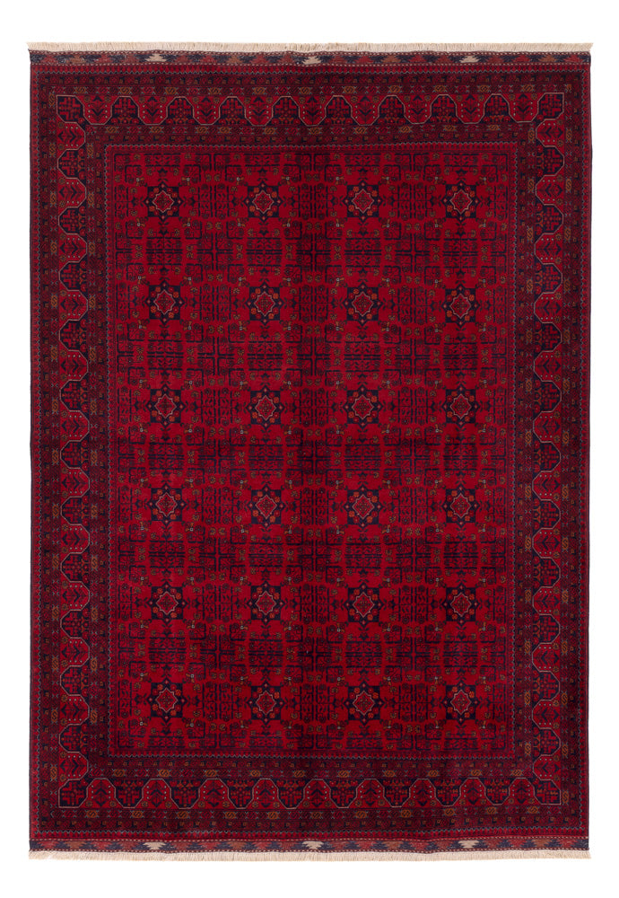 Afghansk matta - Kungliga - 241 x 170 cm - röd
