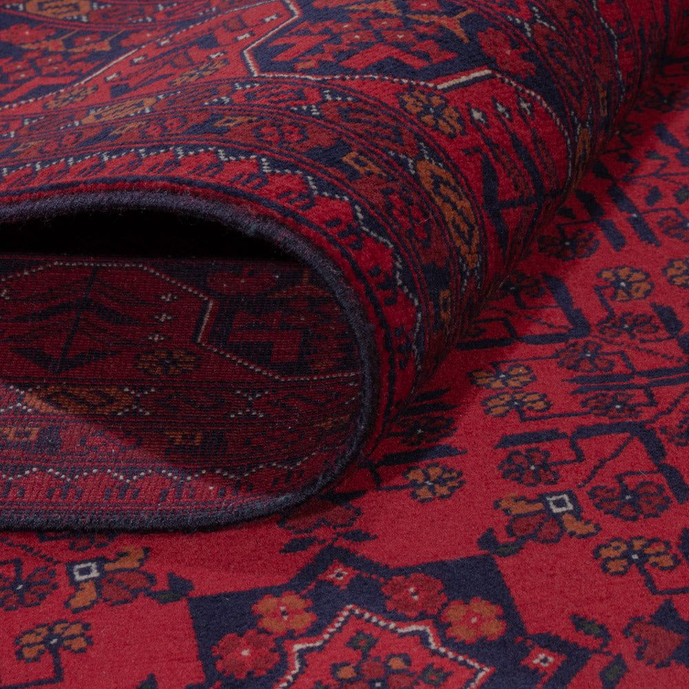 Afghansk matta - Kungliga - 241 x 170 cm - röd