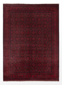 Afghan Teppich - Kunduz - 346 x 250 cm - rot