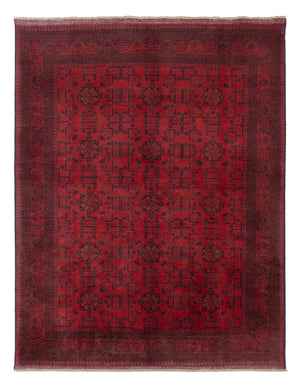Afghansk matta - Kunduz - 225 x 178 cm - röd