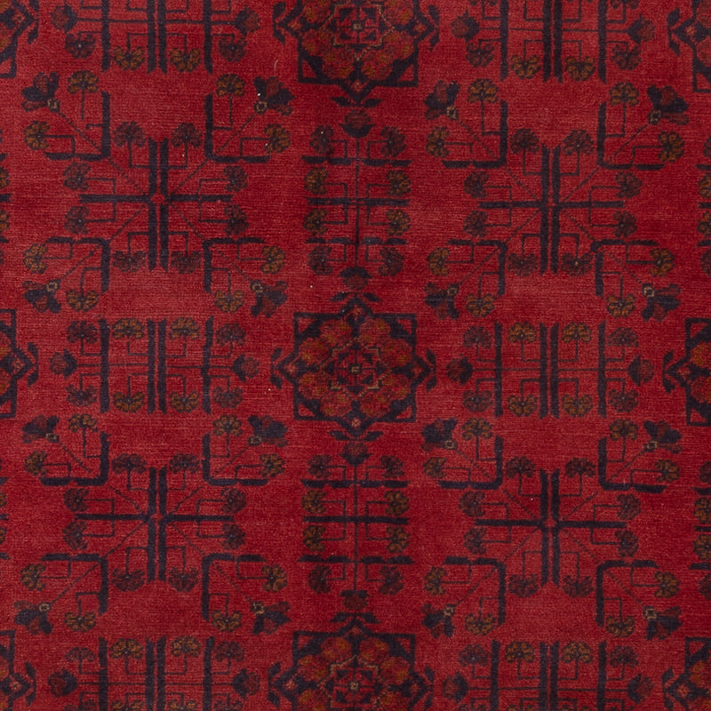 Afghansk matta - Kunduz - 225 x 178 cm - röd