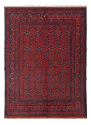 Afghansk matta - Kunduz - 236 x 172 cm - röd