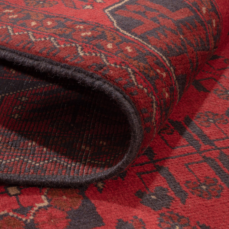 Afghansk matta - Kunduz - 230 x 171 cm - röd