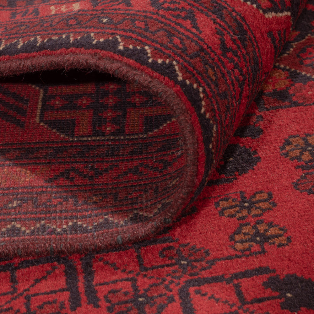 Afghansk matta - Kunduz - 227 x 171 cm - röd