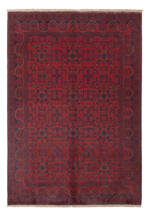 Afghansk matta - Kunduz - 234 x 175 cm - röd