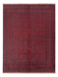 Afghansk matta - Kunduz - 231 x 176 cm - röd