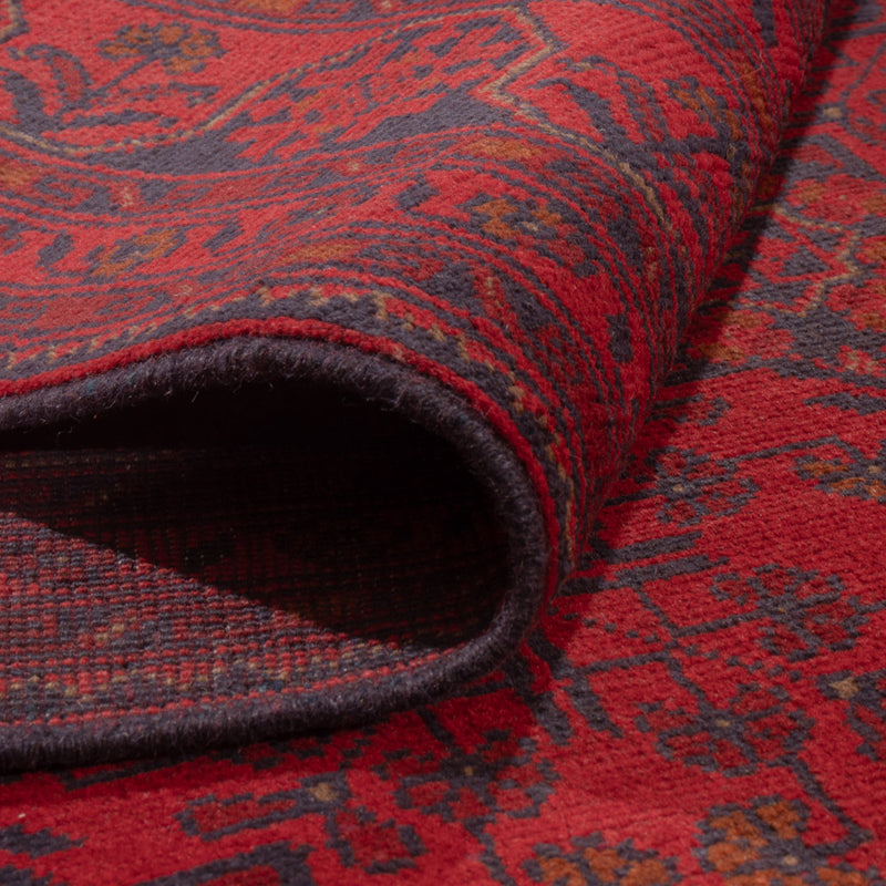 Afghansk matta - Kunduz - 231 x 176 cm - röd