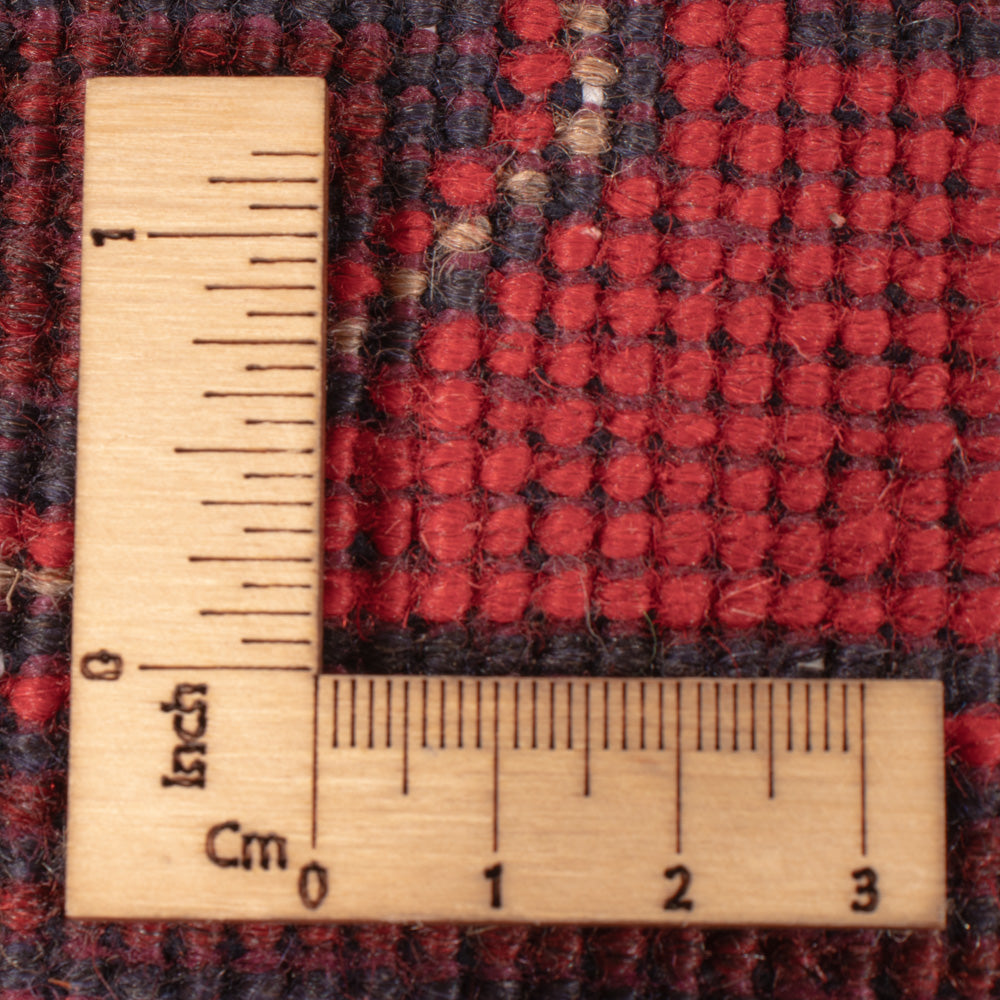 Afghansk matta - Kunduz - 223 x 173 cm - röd