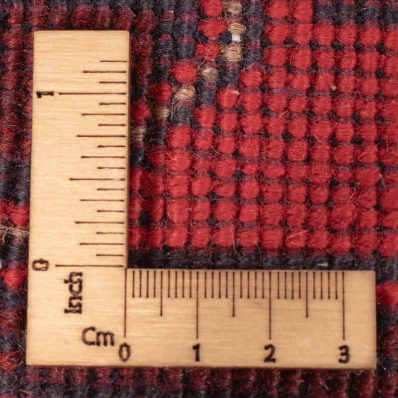 Afghansk matta - Kunduz - 223 x 173 cm - röd