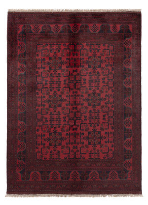 Afghansk matta - Kunduz - 203 x 149 cm - röd