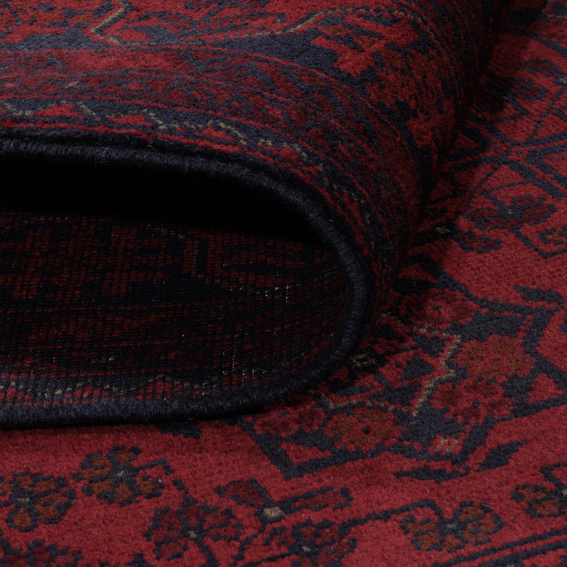 Afghansk matta - Kunduz - 200 x 151 cm - röd