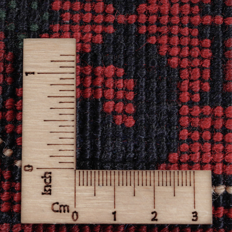 Afghansk matta - Kunduz - Kungliga - 189 x 154 cm - röd