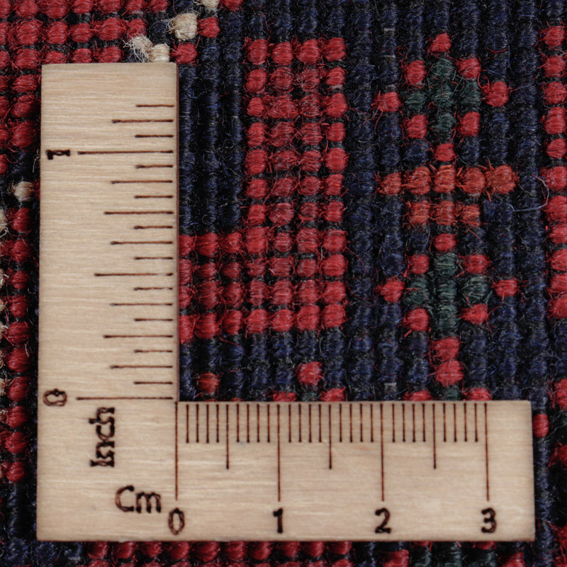 Afghansk matta - Kunduz - Kungliga - 199 x 150 cm - röd