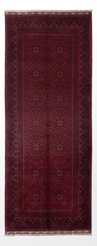 Läufer Afghan - Kunduz - 385 x 148 cm - rot