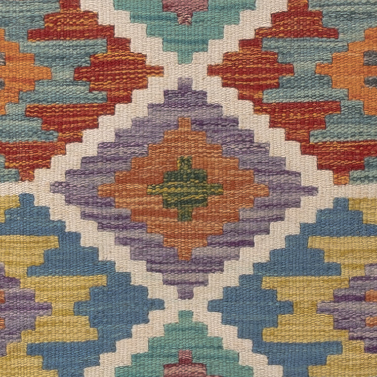 Kelim Carpet - Splash - 115 x 76 cm - flerfärgad