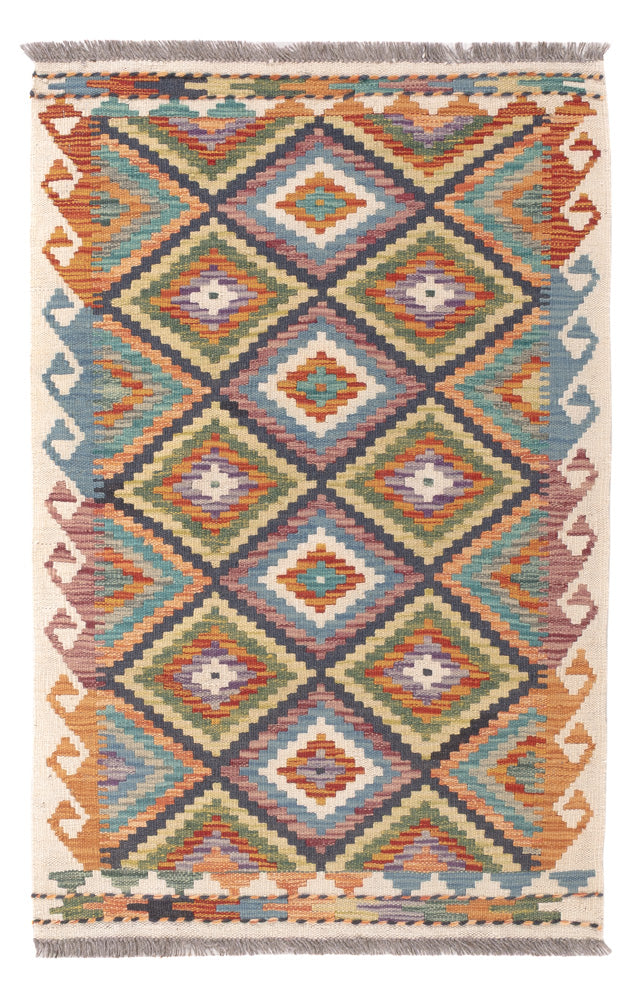 Kelim Carpet - Splash - 121 x 78 cm - flerfärgad