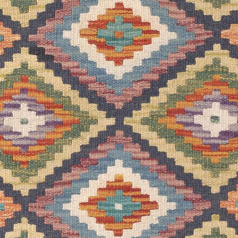 Kelim Carpet - Splash - 121 x 78 cm - flerfärgad