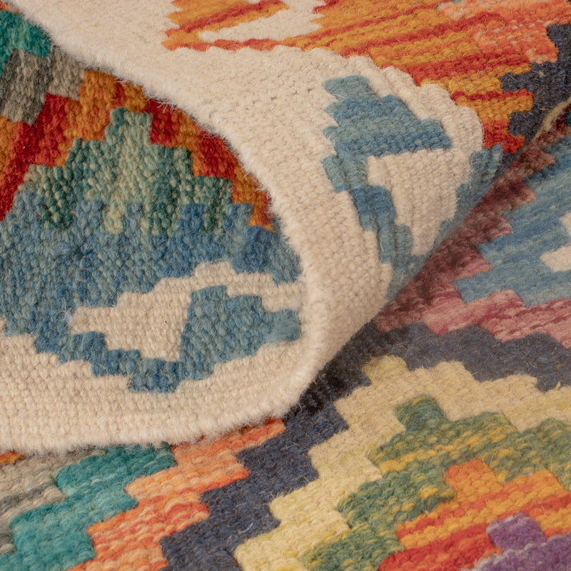 Kelim Carpet - Splash - 121 x 78 cm - flerfärgad