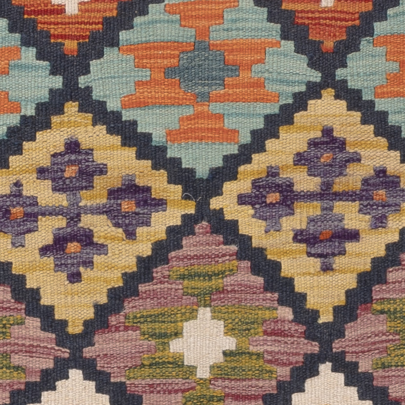 Kelim Carpet - Splash - 129 x 81 cm - flerfärgad