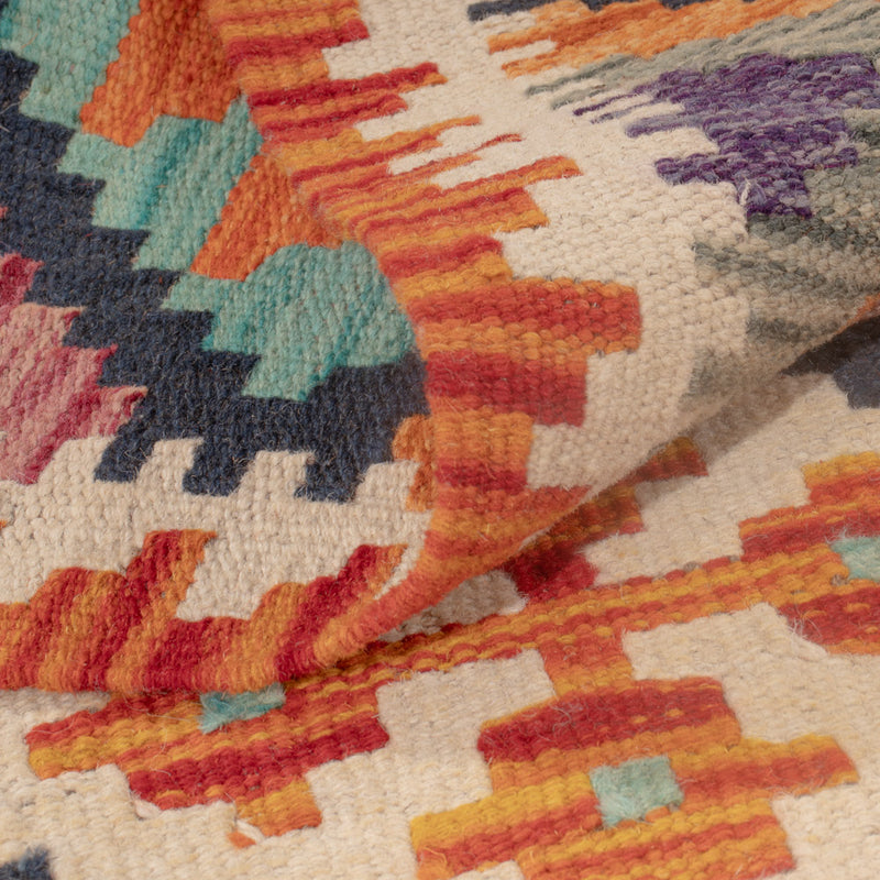 Kelim Carpet - Splash - 129 x 81 cm - flerfärgad