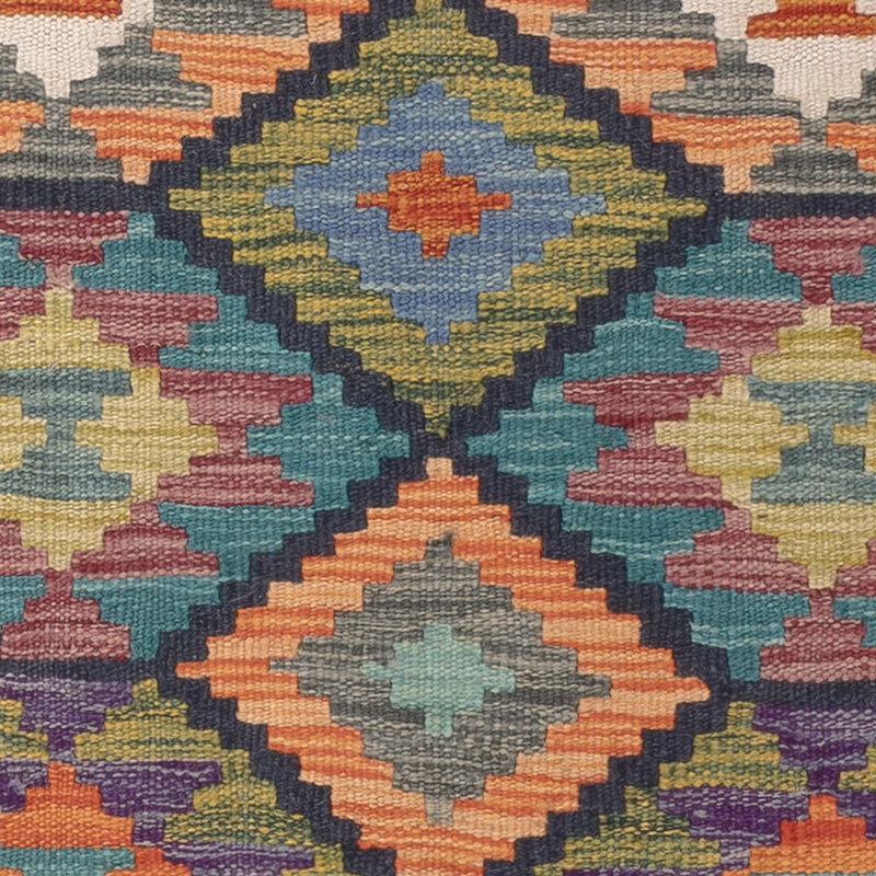 Kelim Carpet - Splash - 124 x 81 cm - flerfärgad