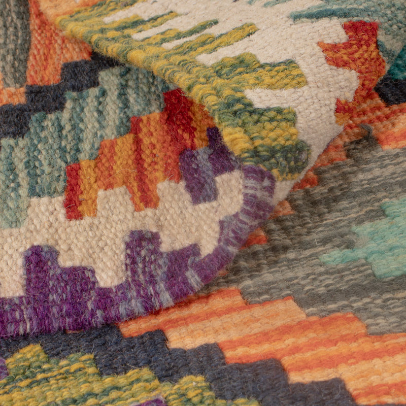 Kelim Carpet - Splash - 124 x 81 cm - flerfärgad