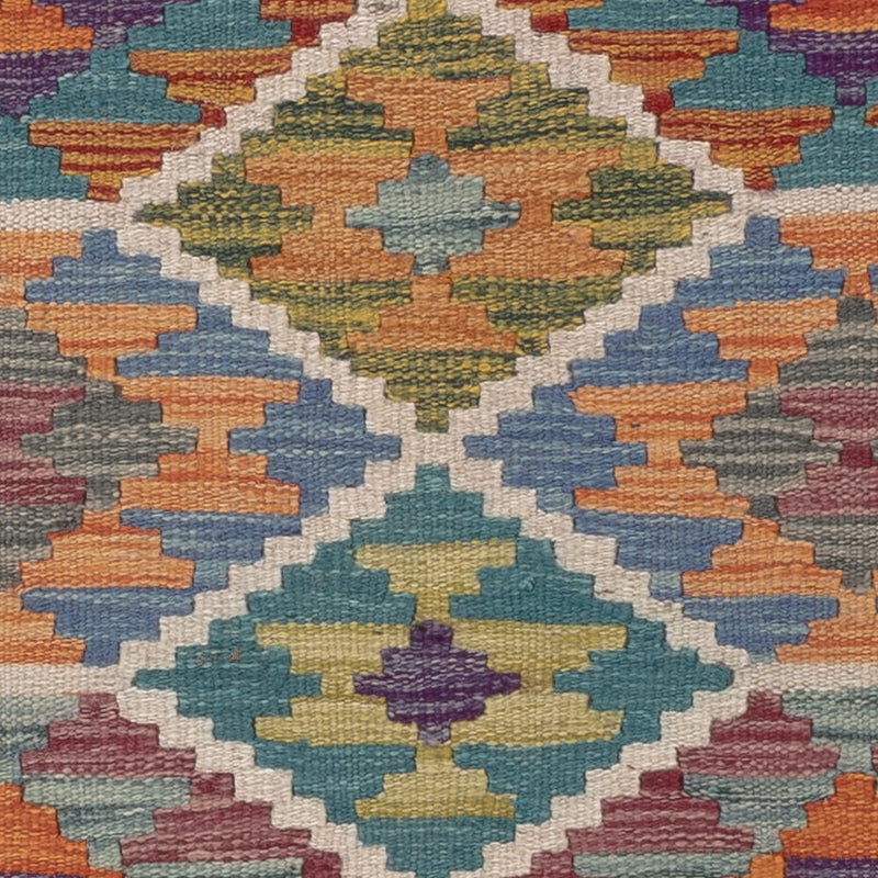 Kelim Carpet - Splash - 119 x 86 cm - flerfärgad