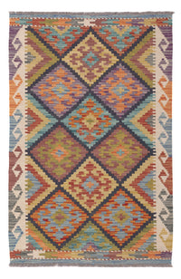 Kelim Carpet - Splash - 121 x 81 cm - flerfärgad