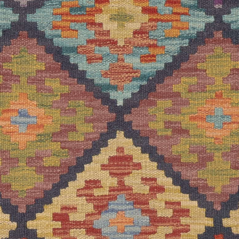 Kelim Carpet - Splash - 121 x 81 cm - flerfärgad