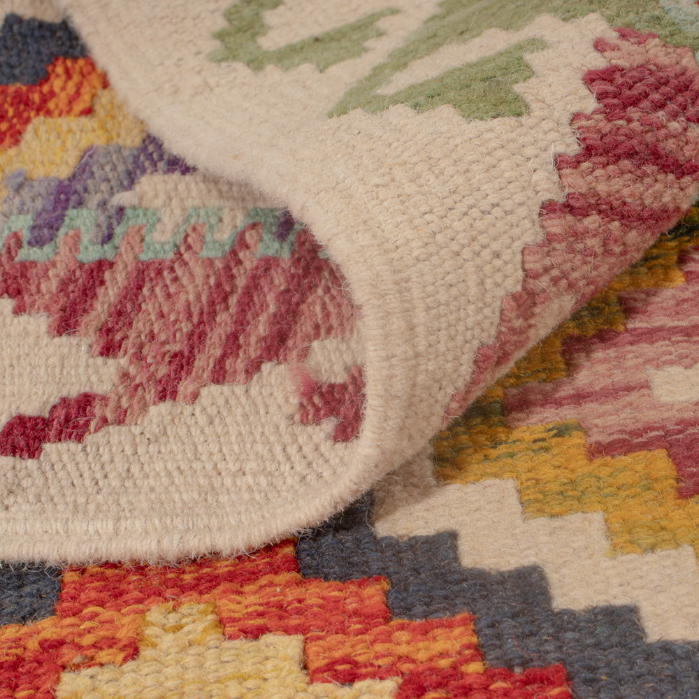 Kelim Carpet - Splash - 118 x 83 cm - flerfärgad