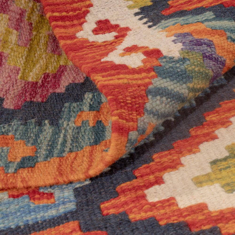 Kelim Carpet - Splash - 118 x 83 cm - flerfärgad