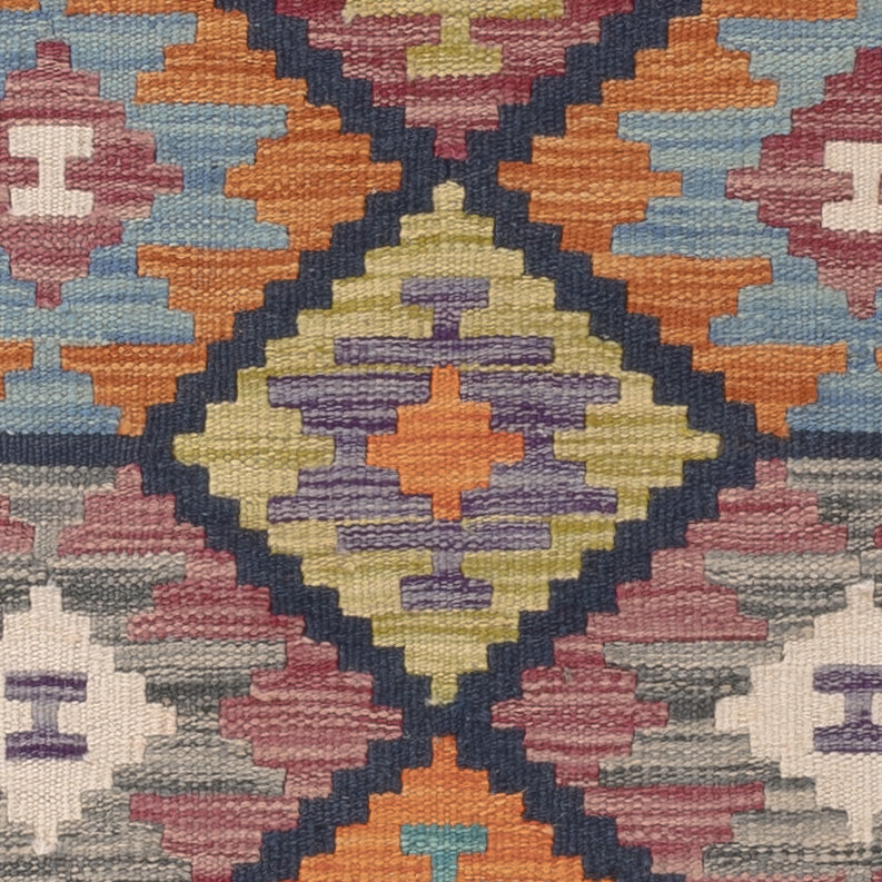 Kelim Carpet - Splash - 124 x 79 cm - flerfärgad