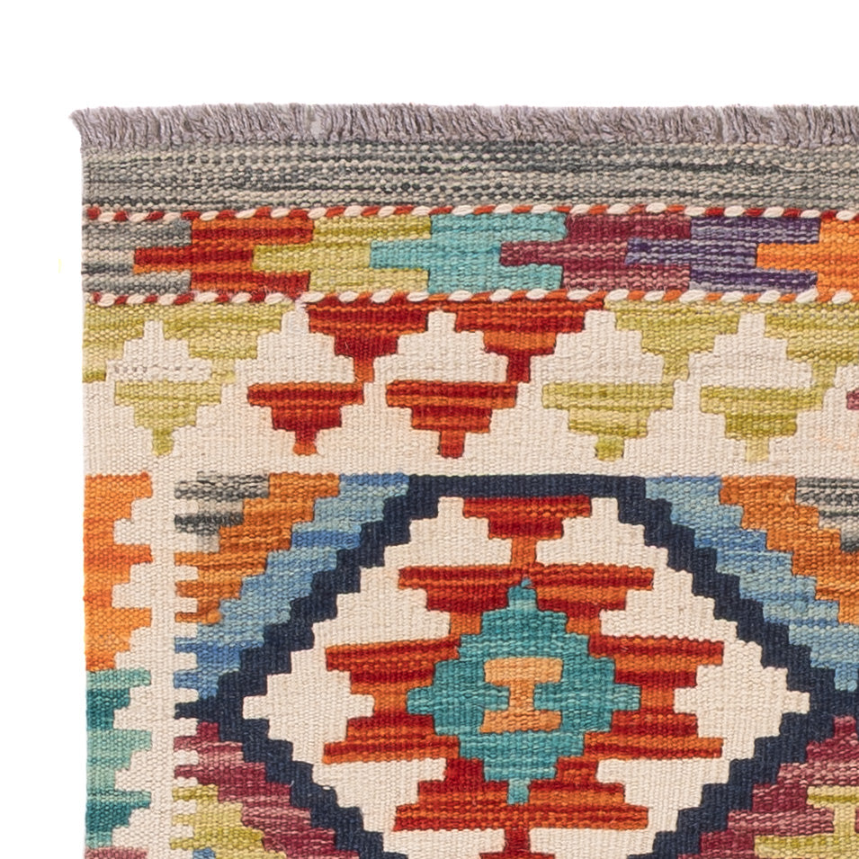 Kelim Carpet - Splash - 124 x 79 cm - flerfärgad