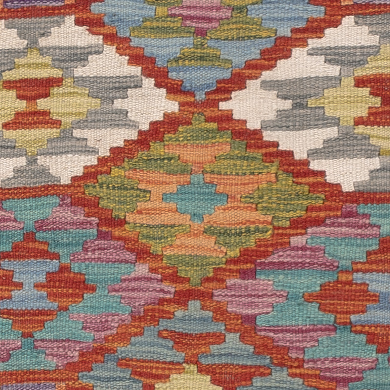 Kelim Carpet - Splash - 124 x 77 cm - flerfärgad