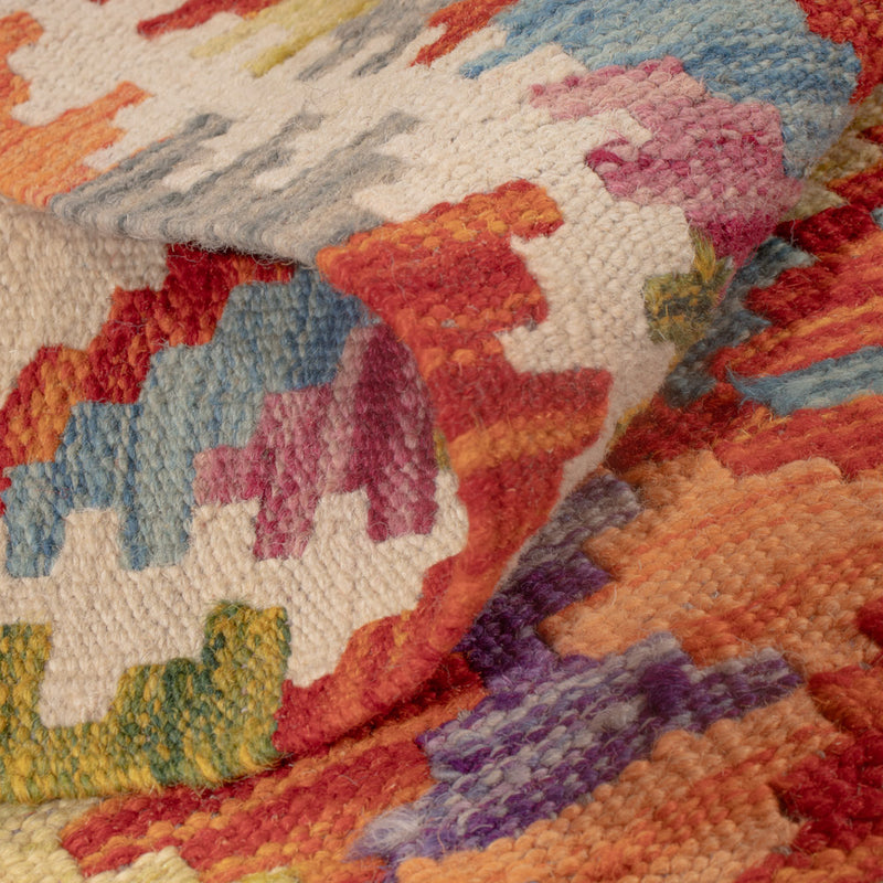 Kelim Carpet - Splash - 124 x 77 cm - flerfärgad