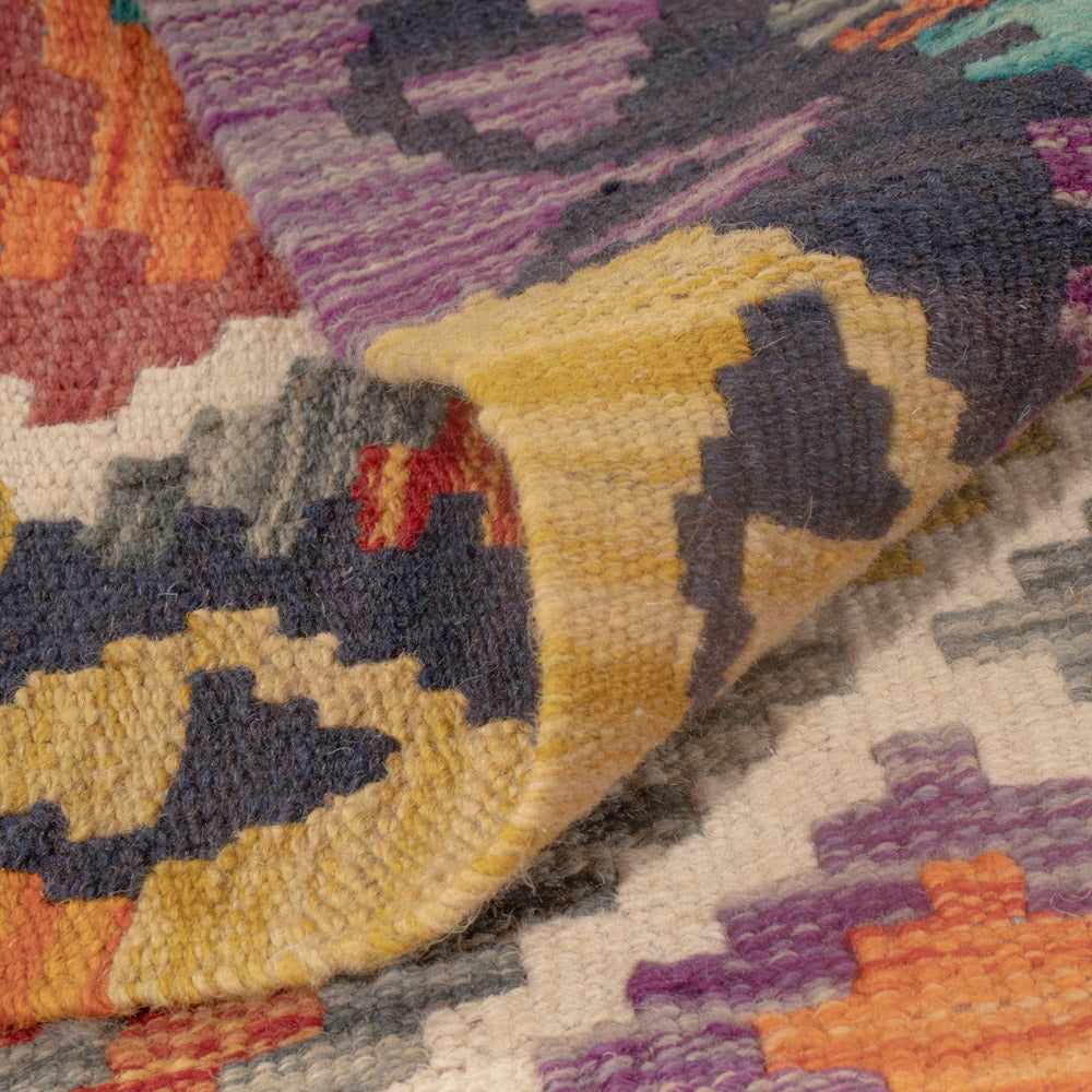 Kelim Carpet - Splash - 122 x 81 cm - flerfärgad