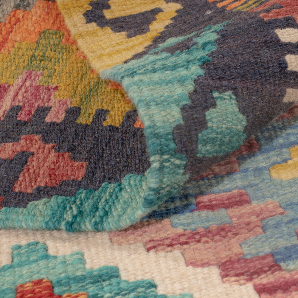 Kelim Carpet - Splash - 123 x 80 cm - flerfärgad