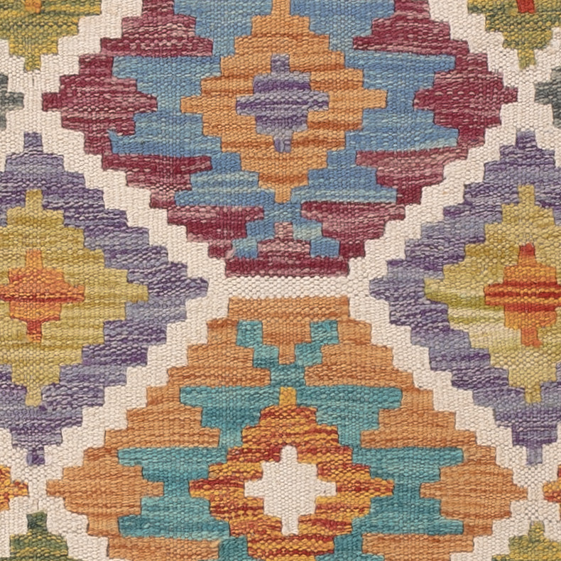 Kelim Carpet - Splash - 127 x 79 cm - flerfärgad