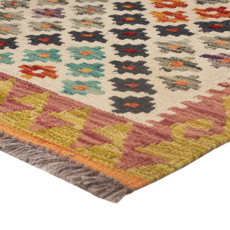 Kelim Carpet - Splash - 126 x 87 cm - flerfärgad