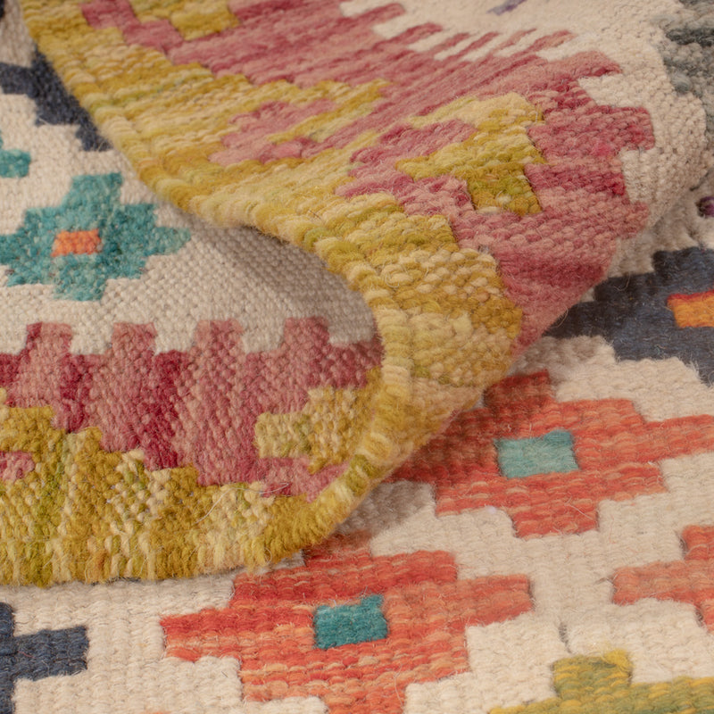 Kelim Carpet - Splash - 126 x 87 cm - flerfärgad