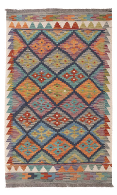 Kelim Carpet - Splash - 131 x 78 cm - flerfärgad