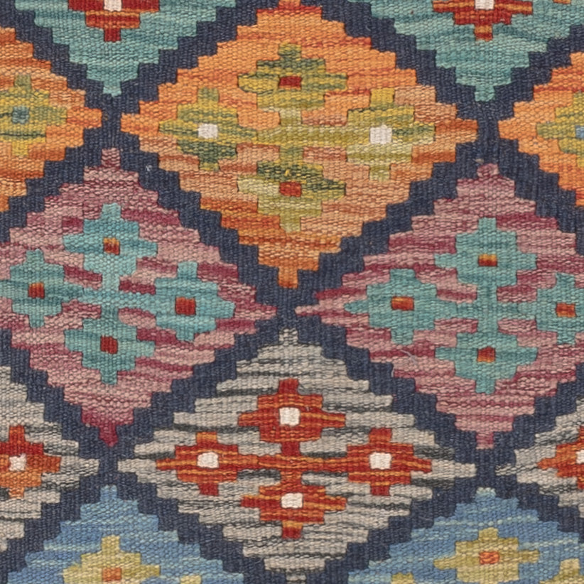 Kelim Carpet - Splash - 131 x 78 cm - flerfärgad