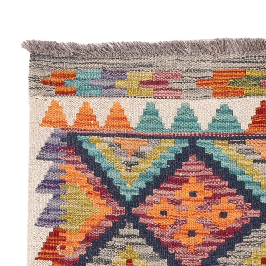 Kelim Carpet - Splash - 131 x 78 cm - flerfärgad