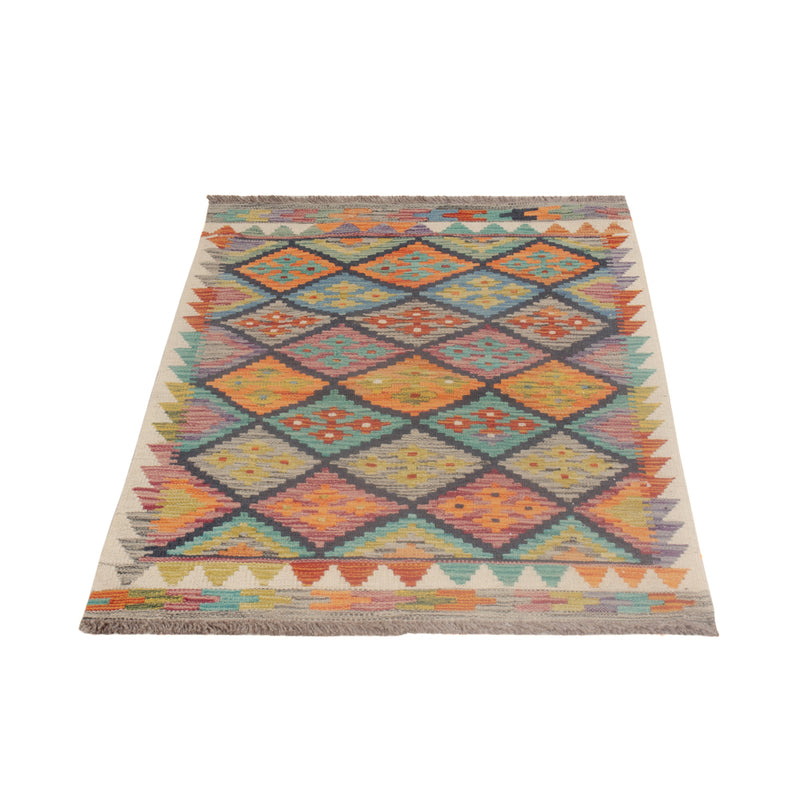 Kelim Carpet - Splash - 131 x 78 cm - flerfärgad