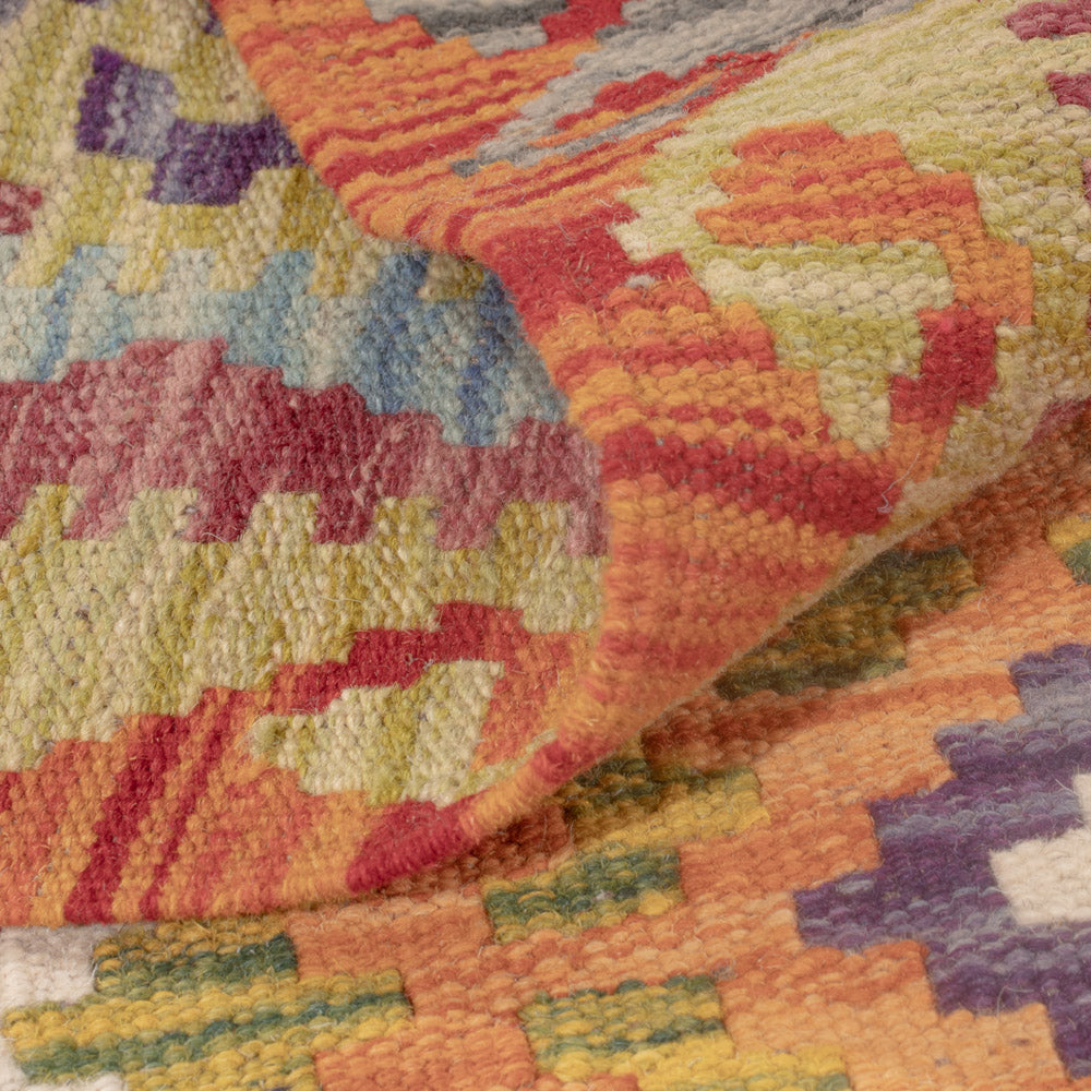 Kelim Carpet - Splash - 122 x 81 cm - flerfärgad