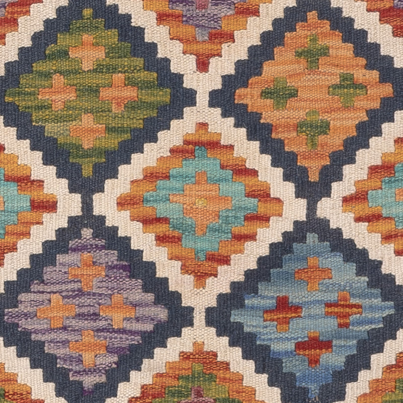 Kelim Carpet - Splash - 126 x 87 cm - flerfärgad