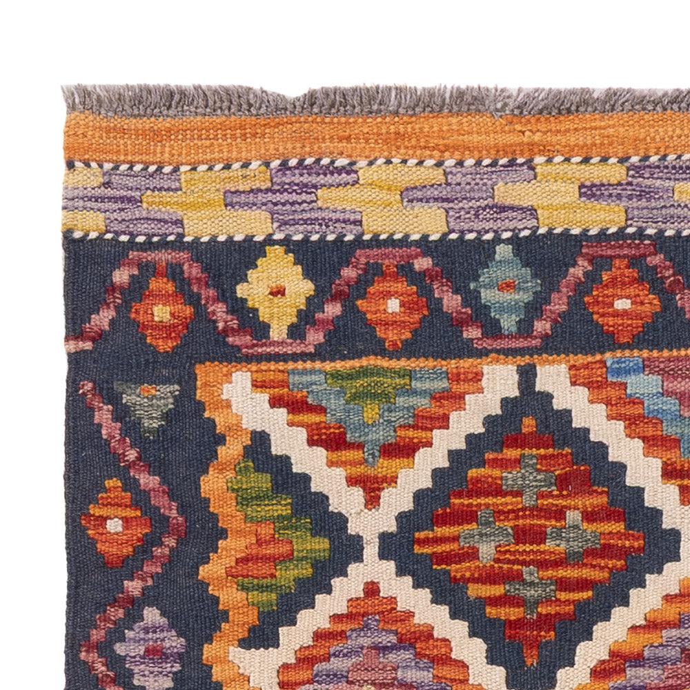 Kelim Carpet - Splash - 126 x 87 cm - flerfärgad