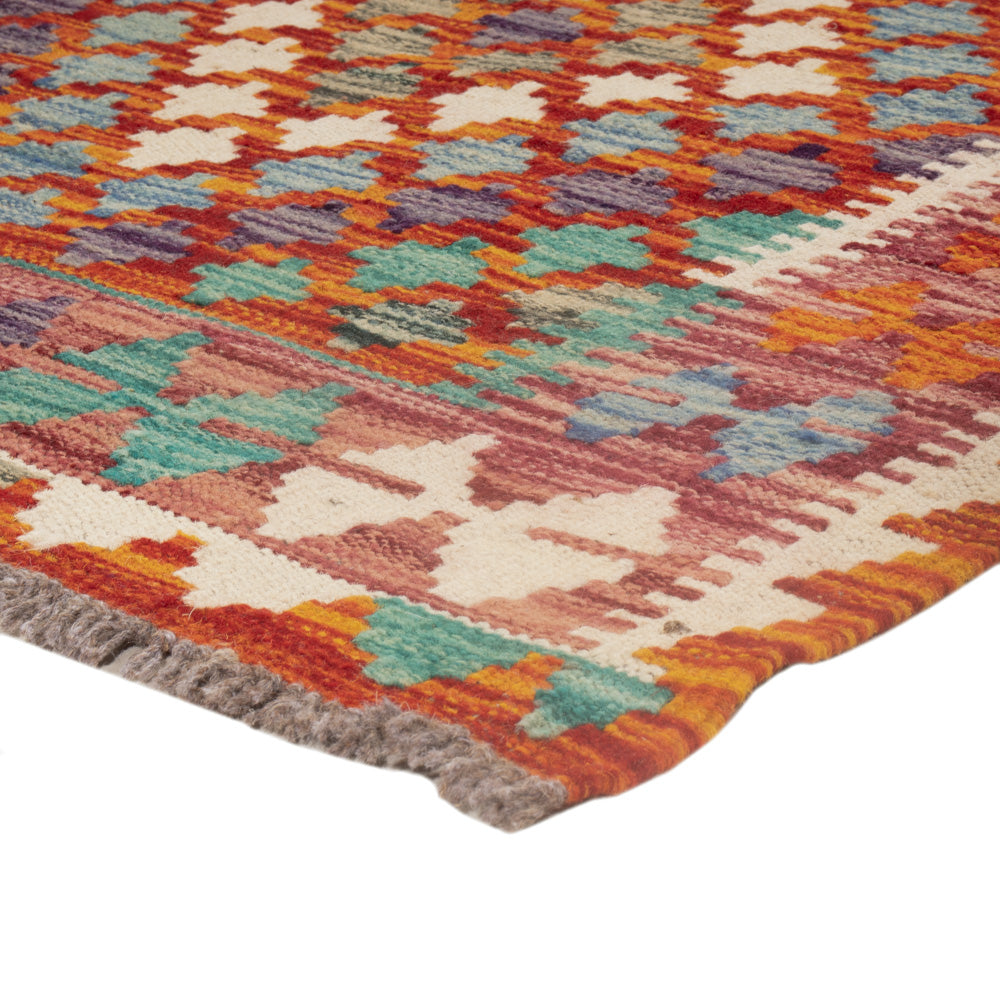 Kelim Carpet - Splash - 139 x 83 cm - flerfärgad