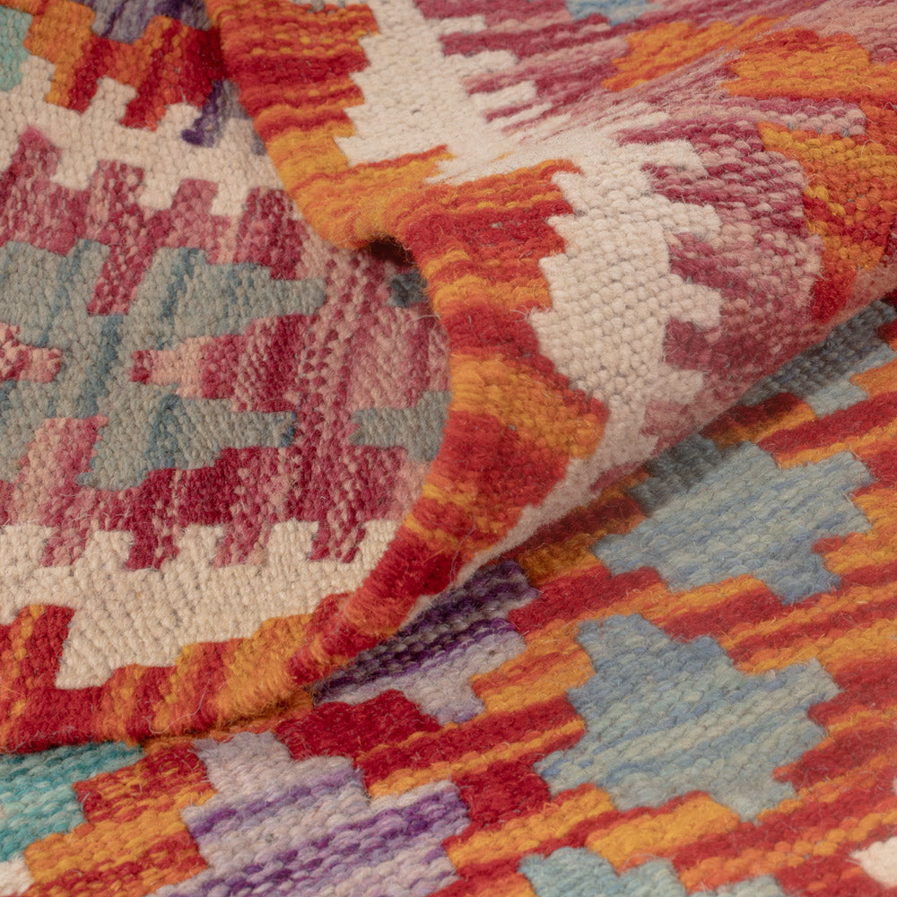 Kelim Carpet - Splash - 139 x 83 cm - flerfärgad